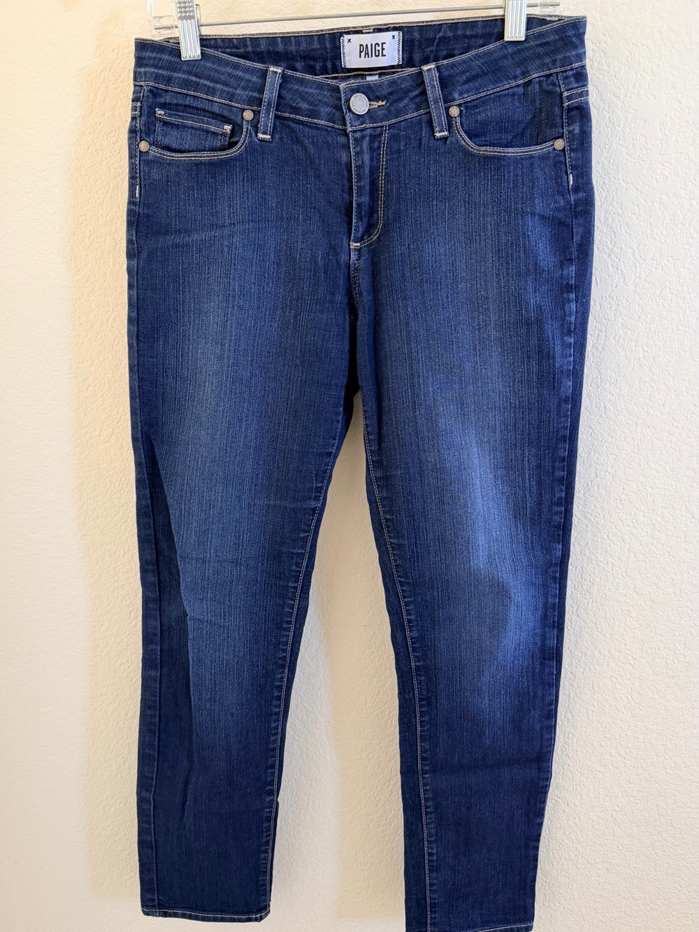 PAIGE Indigo Blue Skinny Ankle Jeans and Bonus Top ⭐️